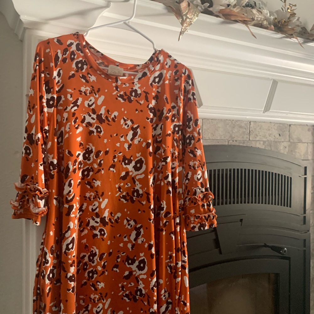 Floral Orange Women's Tunic